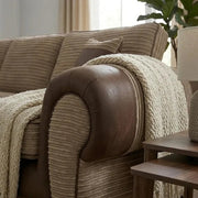VERONA  CORD FABRIC CORNER SOFA