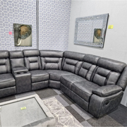 Nova Electric Recliner Leather Corner Sofa