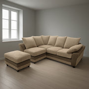 Amazing Sofas NEW LARGE DINO CORNER SOFA JUMBO CORD