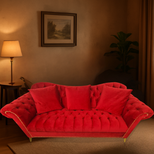 Elegance Sofa 3+2 Red