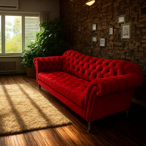 Elegance Sofa 3+2 Red