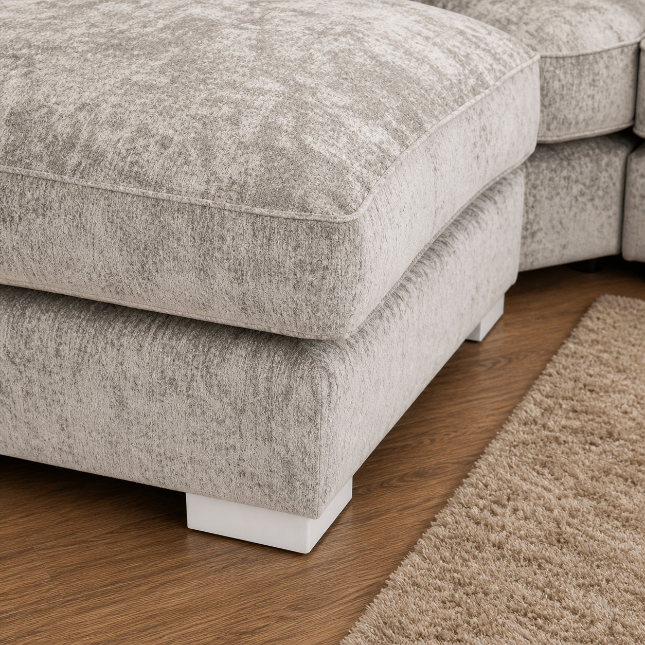 Bishop U Shape Sofa Scatter Back Truffle