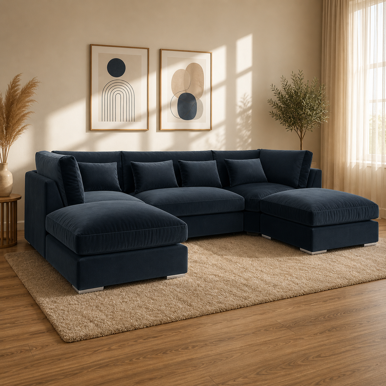 Balgravia U Shape Sofa High Back