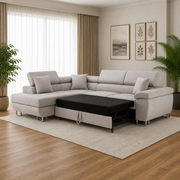 Anton Sofa bed Corner Sofa Bed With Storage Box Grey
