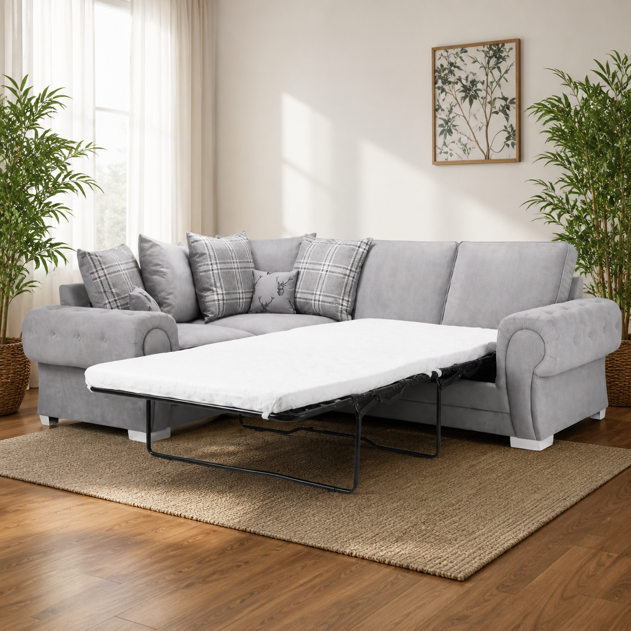 Verona 4 Seater Corner Sofa Bed LEFT/RIGHT Hand Side
