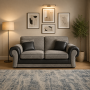 Tango 3+2 Seater Sofa Set – Jumbo Cord Fabric with Leather Detail