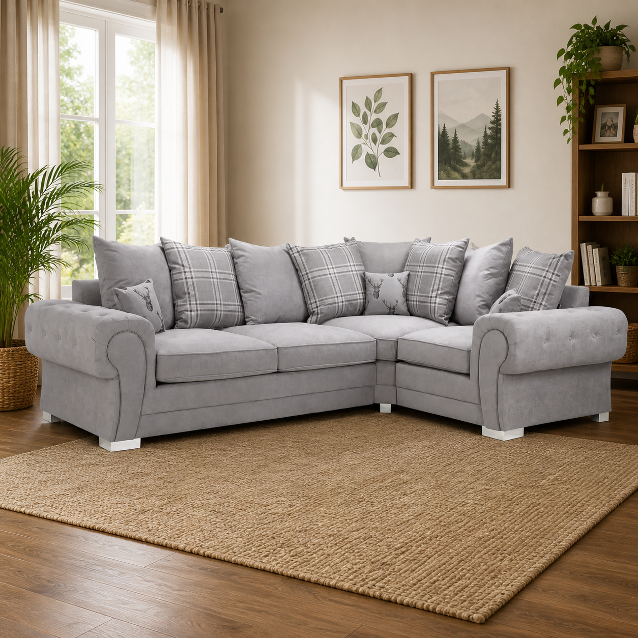 Verona 4 Seater Corner Sofa Bed LEFT/RIGHT Hand Side
